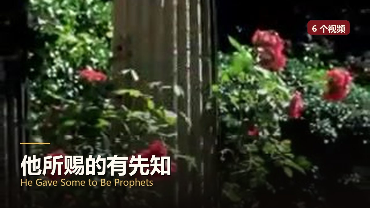 他所赐的有先知