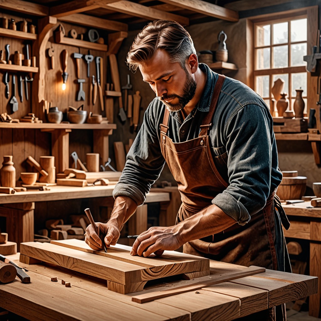 Craftsman carving table